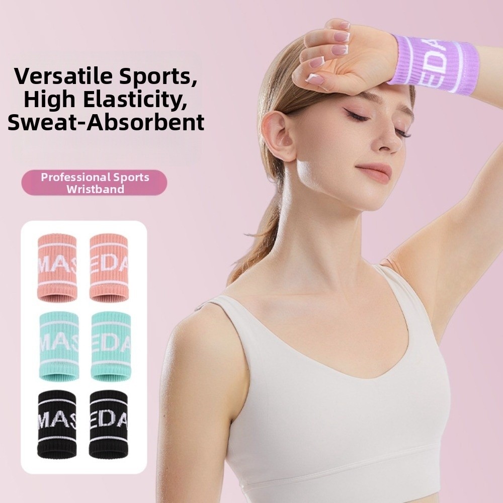 Wristband Pair Sweat - 1 Pair Elastic Breathable Sport Wristband