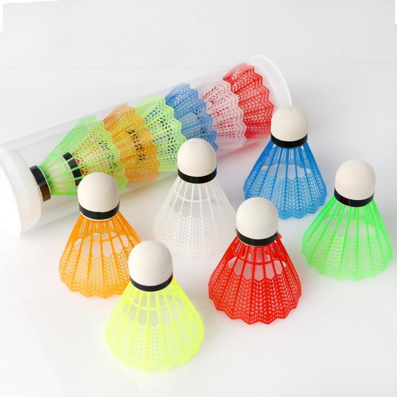Badminton League - 6/12Pcs Colorful Badminton Balls Shuttlecocks Multi-colored