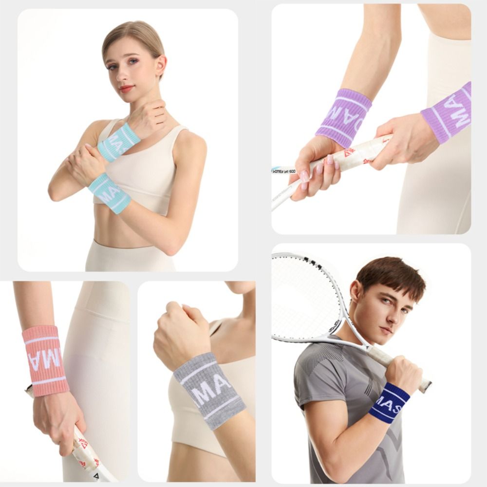 1 Pair Elastic Breathable Spor - Wristband Pair Sweat ulasan dan harga