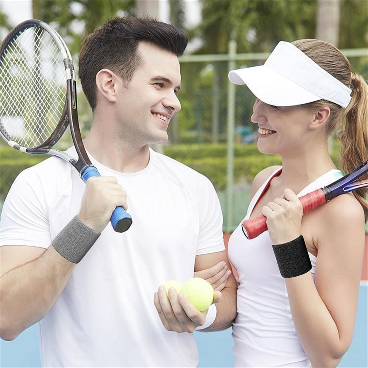 ABPF 1 Pairs Wrist Sweatband S - Wristband Pair Sweat ulasan dan harga