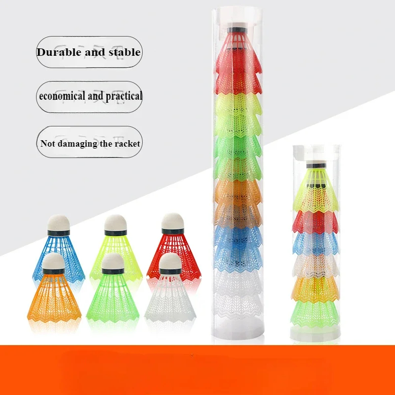 12 Pcs/Set Colorful Shuttlecoc - Badminton League ulasan dan harga