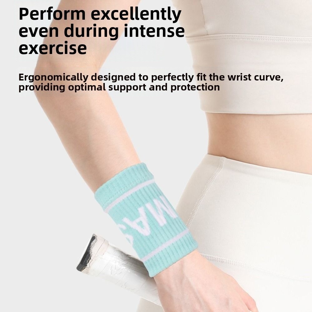 1 Pair Elastic Breathable Spor - Wristband Pair Sweat ulasan dan harga