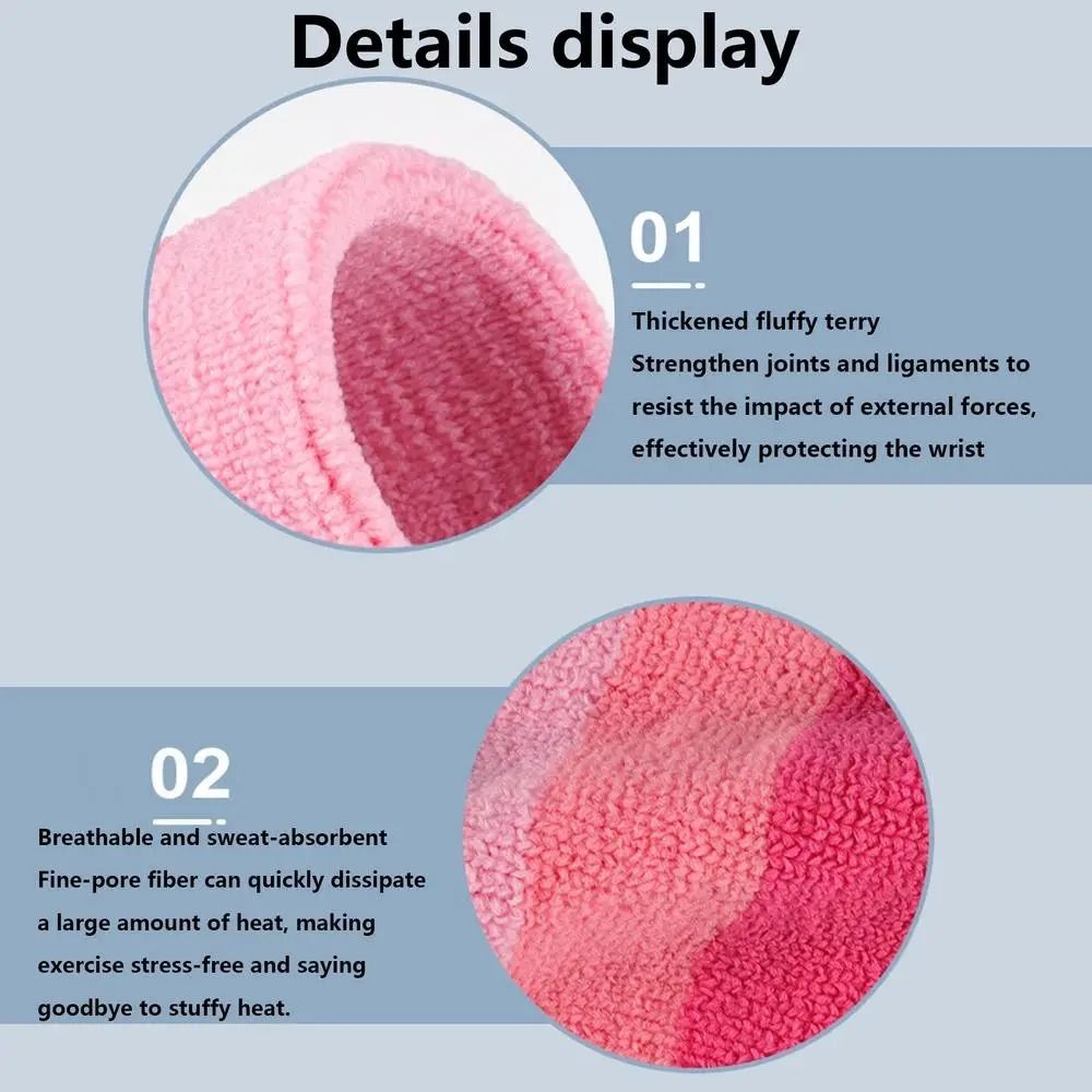 2pcs/pair Colorful Tennis Wris - Wristband Pair Sweat ulasan dan harga