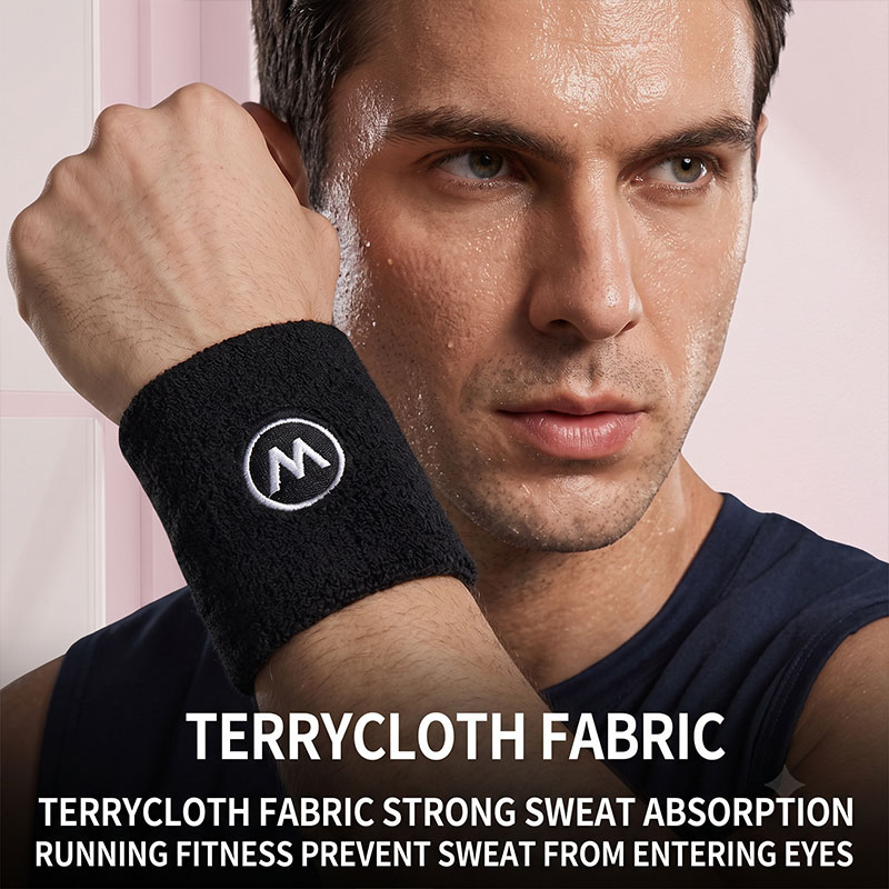1 Pair of Sweat-Absorbent and  - Wristband Pair Sweat ulasan dan harga