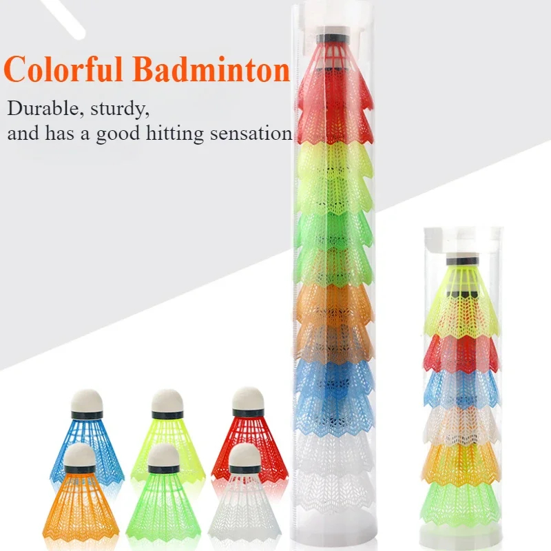 12 Pcs/Set Colorful Shuttlecoc - Badminton League ulasan dan harga
