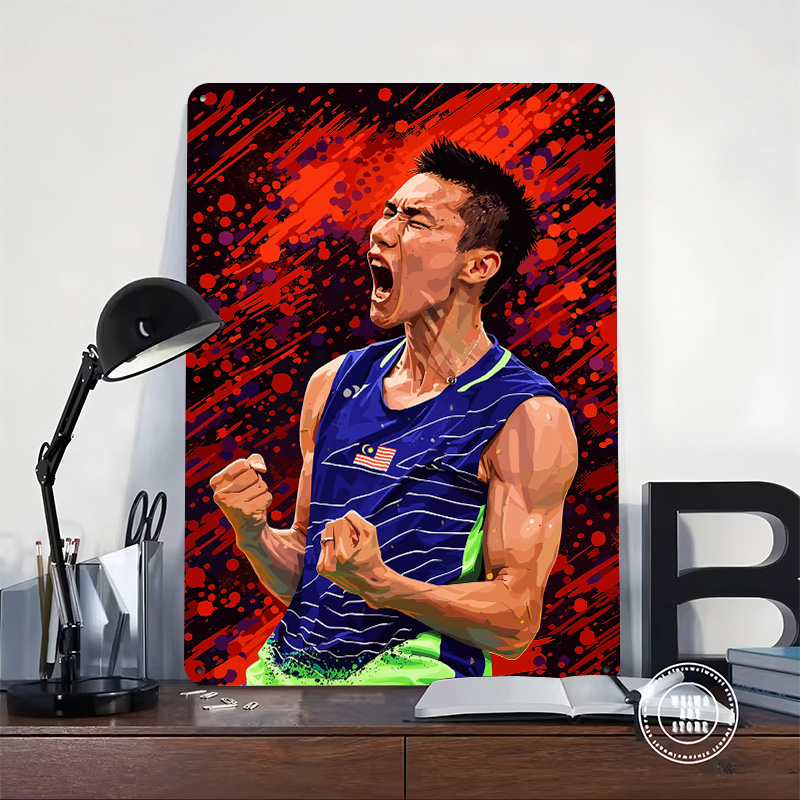 Badminton Player Celebrating V - Badminton Victory ulasan dan harga